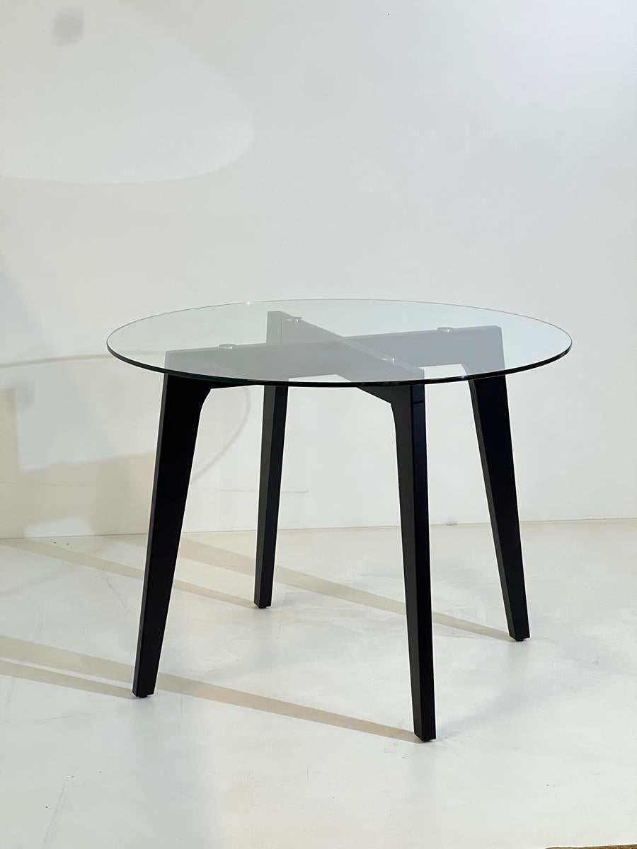Charlie glass dining round table 40"