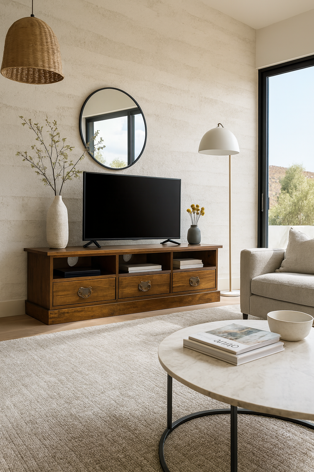 Harper TV unit chestnut