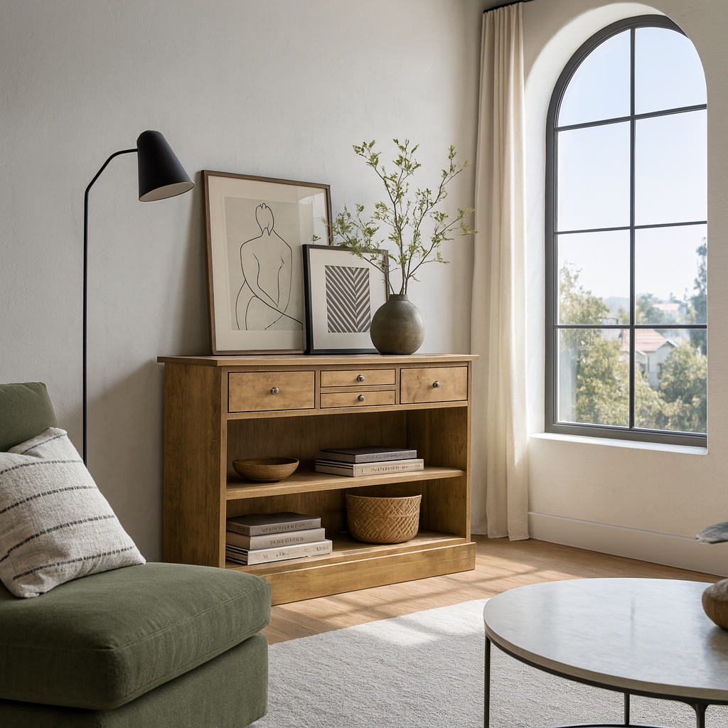 Harper console table honey