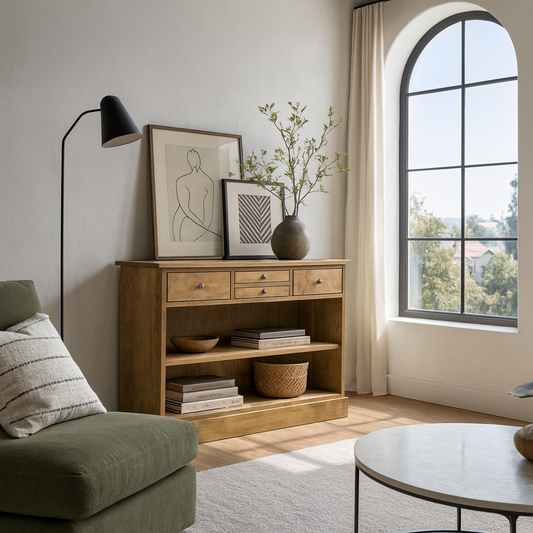 Harper console table honey
