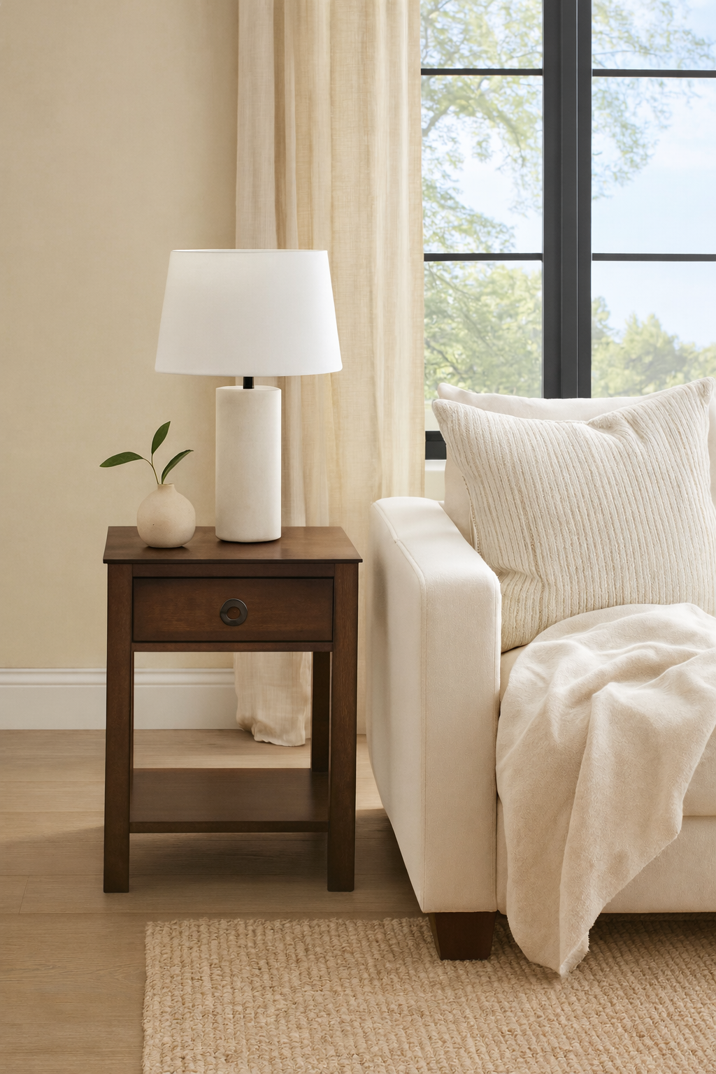 Balboa side table chestnut