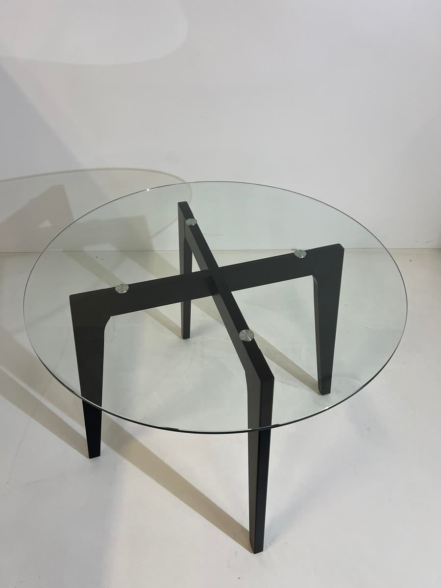 Charlie glass dining round table 32"